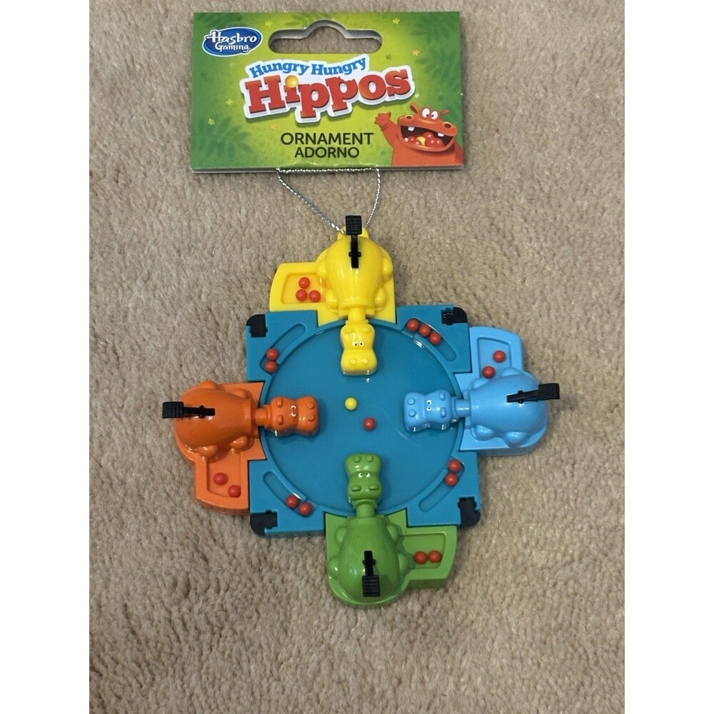 Ruz Hungry Hungry Hippos Game Christmas Ornament New